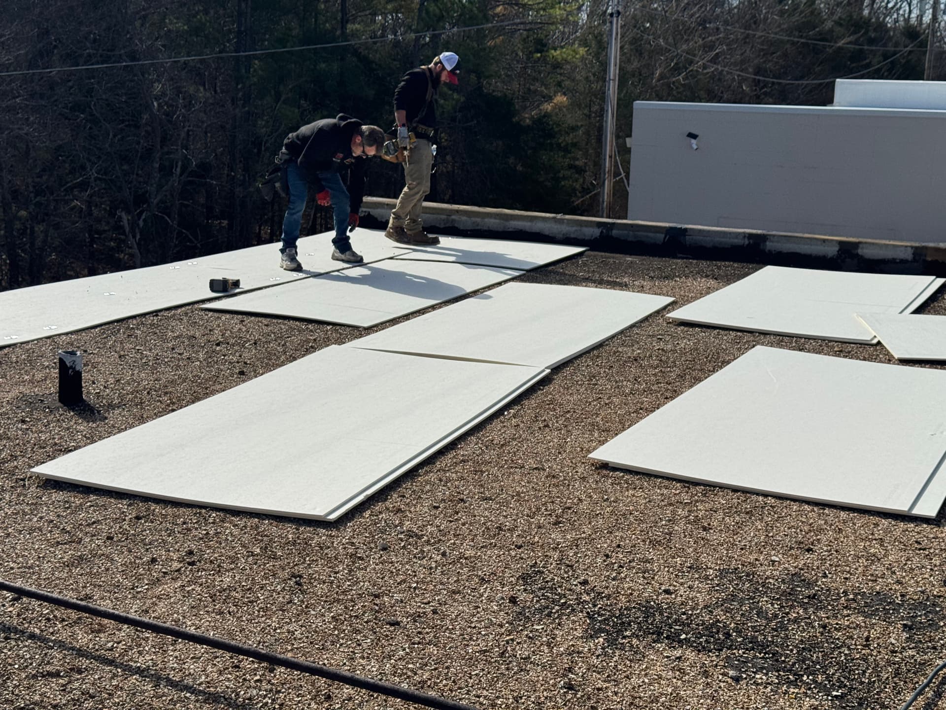 Gallery photos for TPO Roofing Installation in Action - Redeemed Roofing Systems: Image #2
