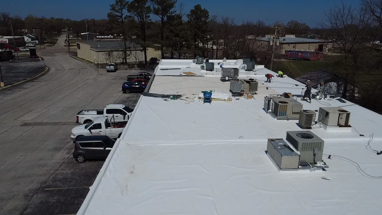 Large-Scale Commercial Flat Roofing Done Right image